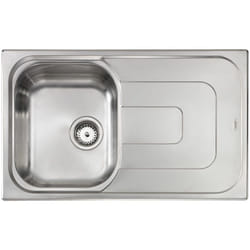 CM - Lavello pizzica 79x50 1 vasca sinistra+ gocciolatoio acciaio inox