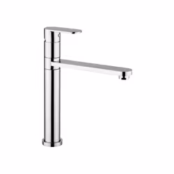 Miscelatore "ACQUAMIX", con canna girevole e leva piatta, ghiera Ø mm50, cromato