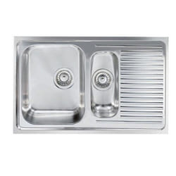CM Matico 79 x 50 2V Lavello ad incasso Rettangolare Acciaio inox