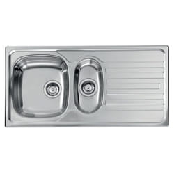 CM Nihal 100x50 2V Lavello ad incasso Rettangolare Acciaio inox