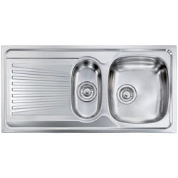 CM Mondial 100 x 50 2V Lavello ad incasso Rettangolare Acciaio inox