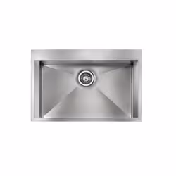 Lavello serie "FOCUS MIX", 77X50X19, una vasca, foro 3" con piletta automatica, incasso slim, foro incasso cm 75,0 x 48,0 , a ...