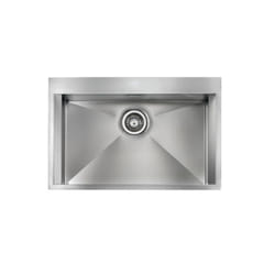 Lavello focus mix 3' 1 vasca acciaio inox incasso slim 77X50 prof. 19