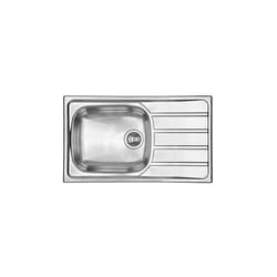 Lavello universal 86X50 1 vasca destra 45X40 + gocciolatoio acciaio inox finitura Satinato