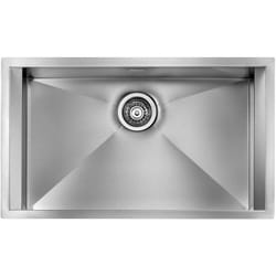 Lavello focus 3' 1 vasca acciaio inox incasso sottotop 77X45 prof. 19