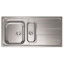 CM Levante Lavello montato su piano Rettangolare Acciaio inox