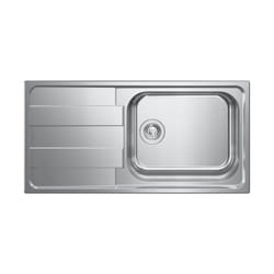 015726DCSSP Serie ix Levante 3'' Lavello Inox satinato da incasso Gocciolatoio a Sinistra 1 Vasca 100X50 - CM