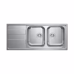 Codice: 015727DCSSP Marca: CM. CM 015727DCSSP Serie Levante 3'' Lavello Acciaio inox satinato da incasso Gocciolatoio a Sinis ...