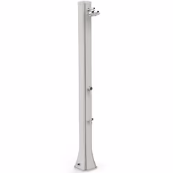 Doccia Solare In Polietilene Big Happy Five 40 Litri Con Lavapiedi Colore Bianca Cv-F620/9003