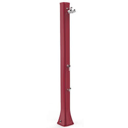 Doccia Solare In Polietilene Big Happy Five 40 Litri Con Lavapiedi Colore Rossa Cv-F620/3027