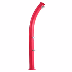 Doccia Solare Jolly 25 Litri In Alluminio Con Lavapiedi Colore Rossa Cv-A520/3027