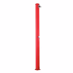 Doccia Solare Jolly 25 Litri In Alluminio Con Miscelatore Colore Rossa Cv-A600/3027