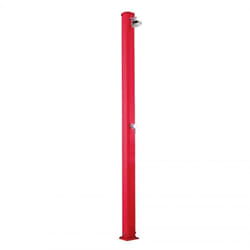 Doccia Solare Jolly 25 Litri In Alluminio Con Miscelatore Colore Rossa Cv-A600/3027