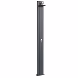 Doccia Solare In Alluminio Spring S 30 Litri Con Miscelatore Colore Antracite Cv-A200/7016