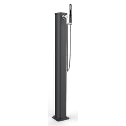 Doccia Solare da Esterno Giardino 20L Miscelatore e Doccetta Mobile Arkema Jolly Go Grigio Antracite