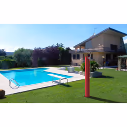 Doccia Solare da Esterno Giardino 20L Miscelatore e Doccetta Mobile Arkema Jolly Go Grigio Antracite