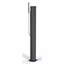 Doccia Solare da Esterno Giardino 20L Miscelatore e Doccetta Mobile Arkema Jolly Go Grigio Antracite