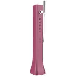 Doccia Solare Bassa Happy Go 23Lt In Polietilene Con Doccetta Mobile Colore Fuxia Cv-Hg140/4003