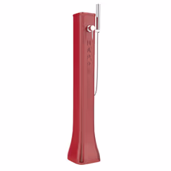 Doccia Solare da Giardino 23L Miscelatore e Doccetta Mobile Arkema Happy Go Cherry