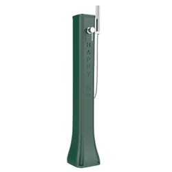Doccia Solare Bassa Happy Go 23Lt In Polietilene Con Doccetta Mobile Colore Verde Scuro Cv-Hg140/6016