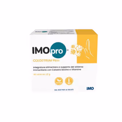 IMOpro Colostrum Plus è un rimedio naturale a base di colostro utile per rinforzare le difese immunitarie e proteggere l'orga ...