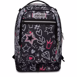 Seven 200102319-822 zaino Zaino scolastico Multicolore Poliestere - Vista aggiuntiva 8