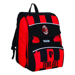 Seven 8055714231464 zaino Zaino scolastico Nero, Rosso Poliestere