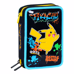 Seven 8055714310473, Astuccio portamatite, Poliestere, Multicolore, Fantasia, Bambino/Bambina, Cerniera
