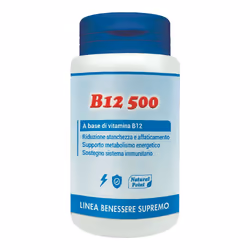 B12 500 Cianocobalamina Integratore Ricostituente 100 Capsule Vegetali