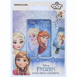 Tribe 8GB, Frozen Anna&Elsa, 8 GB, USB tipo A, 2.0, Altro, Multicolore