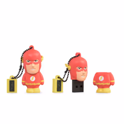 Tribe 8GB, DC Comics - Flash, 8 GB, USB tipo A, 2.0, Cuffia, Multicolore
