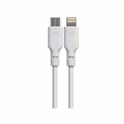 Cavo ricarica e trasferimento dati ENtrata USB-CUscita Lightning Potenza trasmissione watt 20 Lunghezza cm 100/200 Colore bia ...