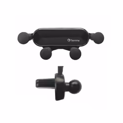 Supporto smartphone Fissaggio bocchetta aerazioneOrientabile Sostegno a gravita' Larghezza smartphone mm 60/85 Adatto autovet ...