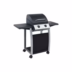Barbecue a Gas Lambada 2 Domus - Fuochi 2 - 116x55 cm H.109 cm Struttura, coperchio e ripiani laterali in acciaio. 2 bruciato ...