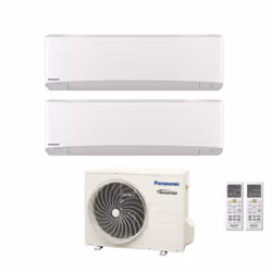 Climatizzatore Condizionatore Panasonic Dual Split Inverter Serie Etherea White 12+12 con CU-2Z50TBE R-32 Wi-Fi Integrato 120 ...