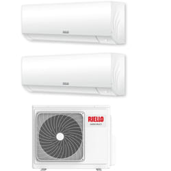 Riello - Climatizzatore Condizionatore Dual Split Inverter serie aaria plus i 9+9 con aaria multi 250 pi R-32 Wi-Fi Integrato 9000+9000