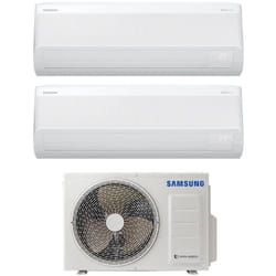 Samsung - Climatizzatore Condizionatore Dual Split Inverter serie windfree avant S2 7+18 con AJ050TXJ2KG R-32 Wi-Fi Integrato 7000+18000