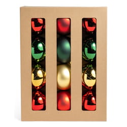 Mercury 78134 decorazione natalizia Ornamento per palline di Natale Plastica Colori assortiti 12 pz