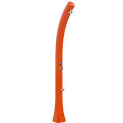 Doccia Solare In Polietilene Happy Beach 28 Litri Con Miscelatore, Lavapiedi E Pulsante Temporizzato Colore Arancione Cv-F530 ...