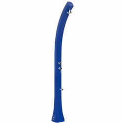 Doccia Solare In Polietilene Happy Beach 28 Litri Con Miscelatore, Lavapiedi E Pulsante Temporizzato Colore Blu Cv-F530/5002