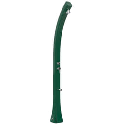 Doccia Solare In Polietilene Happy Beach 28 Litri Con Miscelatore, Lavapiedi E Pulsante Temporizzato Colore Verde Scuro Cv-F530/6016