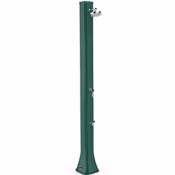 Doccia Solare In Polietilene Big Happy Five 40 Litri Con Lavapiedi Colore Verde Scuro Cv-F620/6016