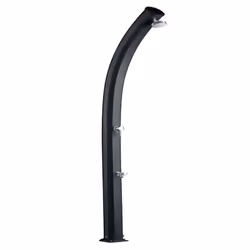 Doccia Tradizionale In Alluminio Jolly Con Miscelatore E Lavapiedi Colore Antracite Cv-A525/7016