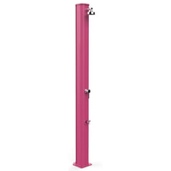 Doccia Solare da Giardino 40L Miscelatore e Lavapiedi Arkema Big Jolly Fuxia