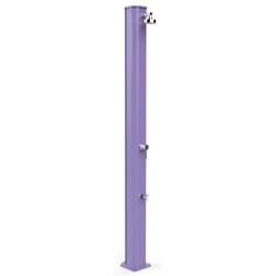 Doccia Solare da Giardino 40L Miscelatore e Lavapiedi Arkema Big Jolly Viola