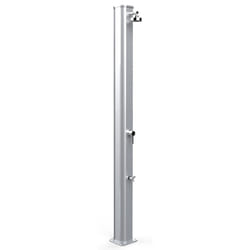 Doccia Solare da Giardino 40L Miscelatore e Lavapiedi Arkema Big Jolly Inox Paint