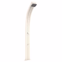 Doccia Solare In Alluminio Spring Alluminio 30 Litri Con Lavapiedi Colore Bianca Cv-A120/9001
