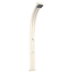 Doccia Solare In Alluminio Spring Alluminio 30 Litri Con Lavapiedi Colore Bianca Cv-A120/9001