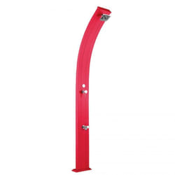 Doccia Solare Spring In Alluminio 30 Litri Con Lavapiedi Colore Cherry Cv-A120/3027