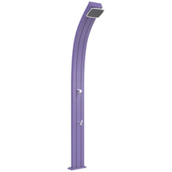 Doccia Solare da Esterno Giardino 30L Miscelatore e Lavapiedi Arkema Spring Viola